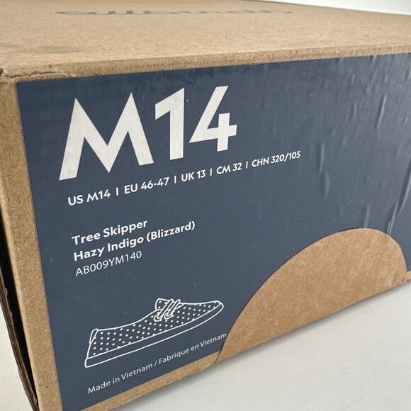 Allbirds Men's Hazy Indigo Tree Skippers Everyday Sneakers Size 14 - Picture 10 of 13